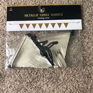 Metallic Fringe Banner